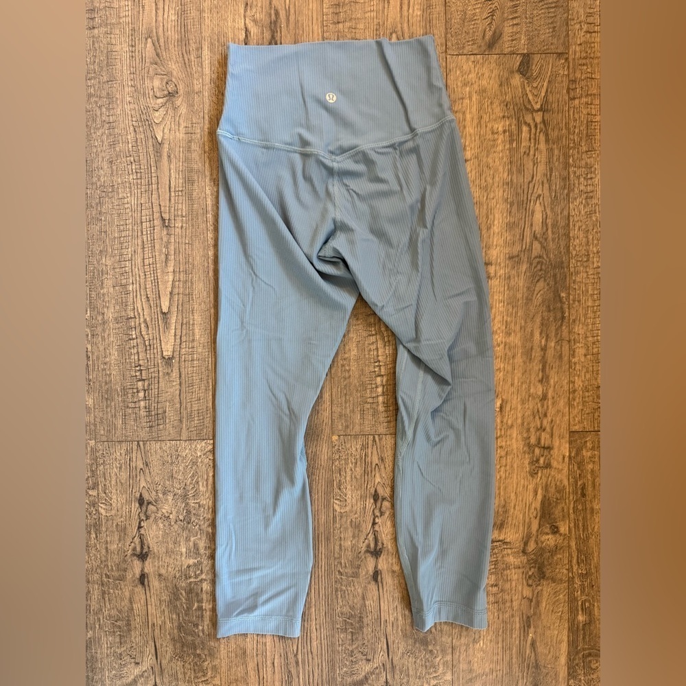 Lululemon Align Ribbed High-Rise Crop 23"-Utility Blue - Picture 6 of 7